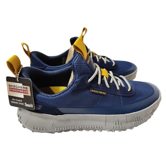 Skechers Classic Fit Memory Foam Revo Kelce Men's 8.5 Blue - Picture 1 of 11